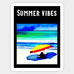 Summer vides on beach Sticker